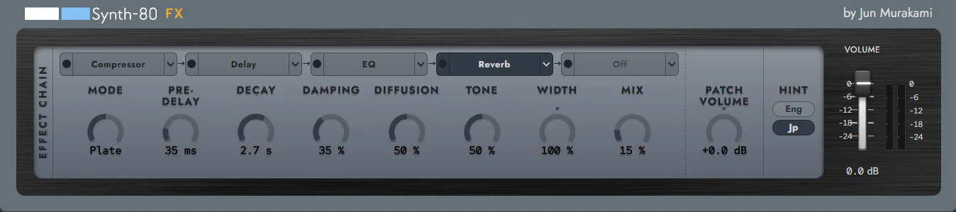 High-quality effects, including four independent choruses