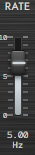 Fader example (LFO-1 RATE)