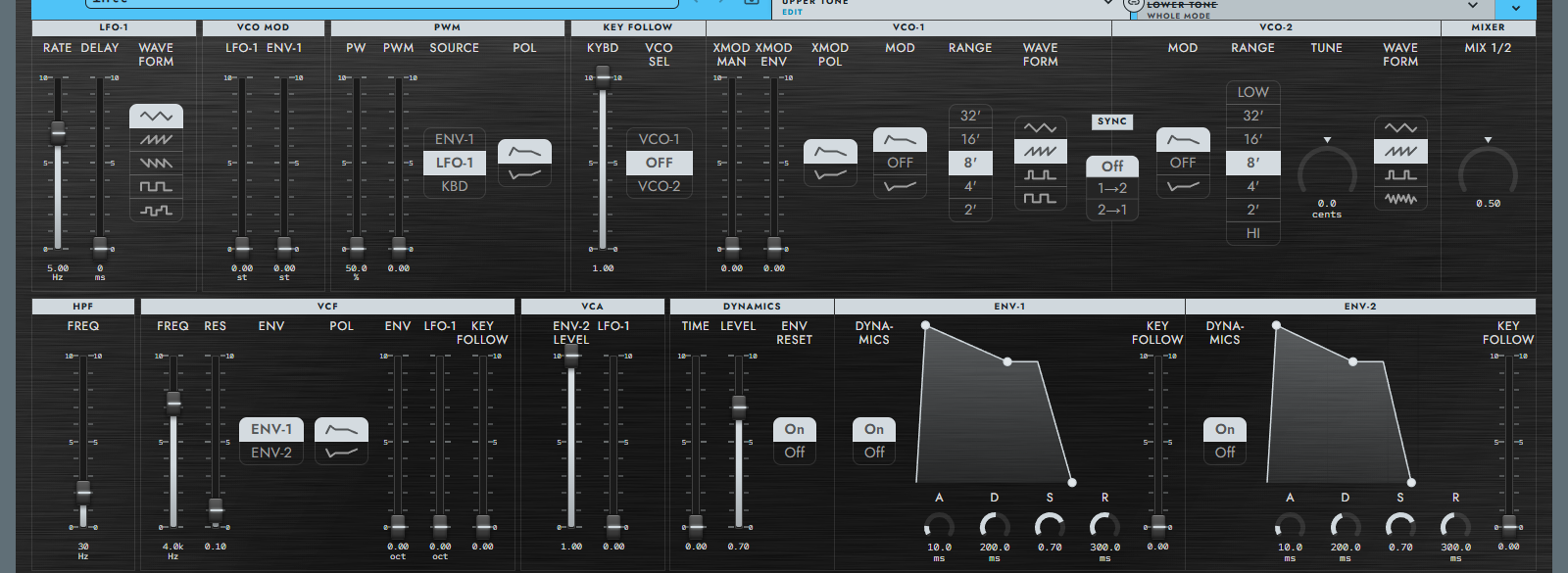 Tone editor (collapsed)