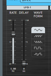 LFO-1 section