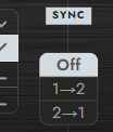 VCO Sync selector
