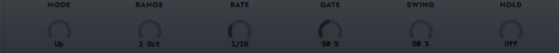 Arpeggiator editor