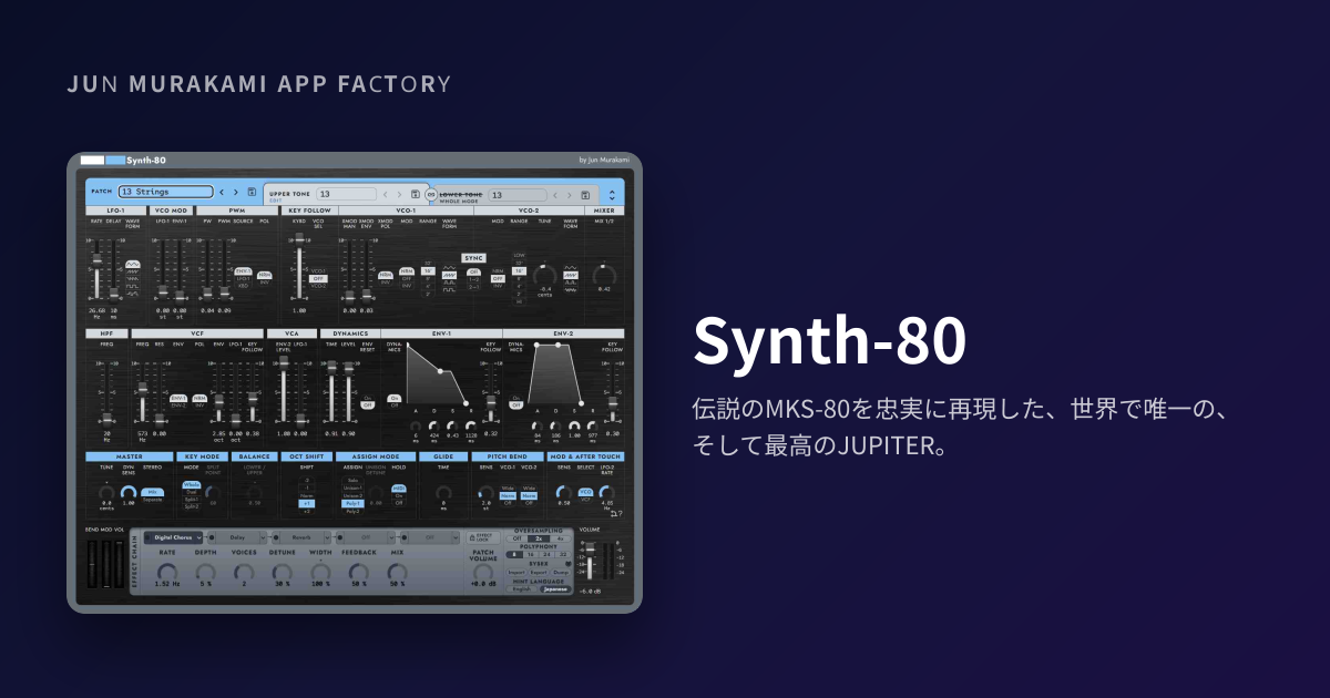 Synth-80 | Jun Murakami App Factory
