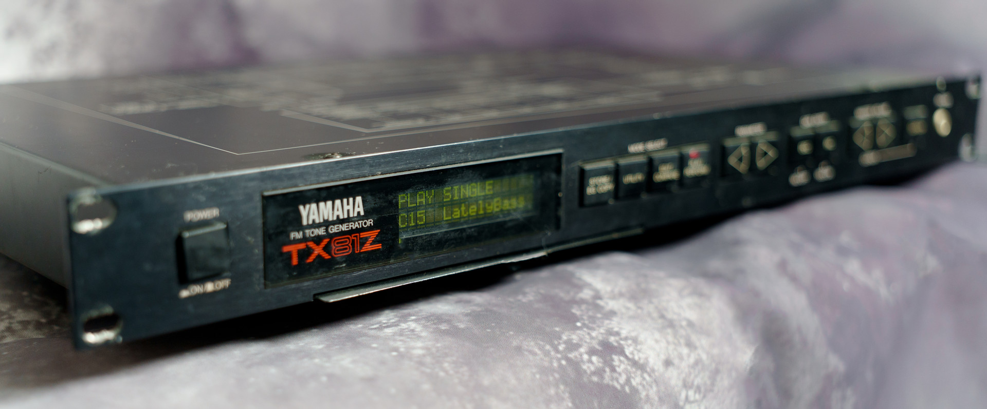 The Yamaha TX81Z hardware used for measurements and refinement during development