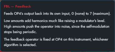Parameter hint
