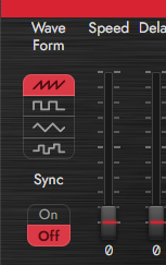LFO Wave Form / Speed / Delay / Sync