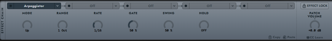 Effects editor