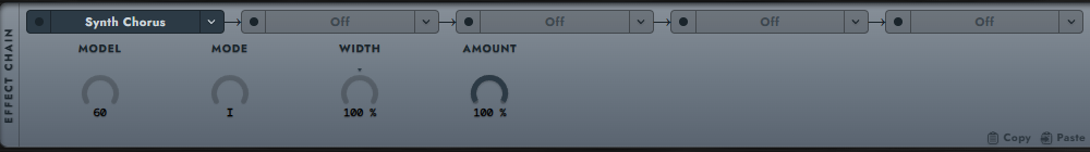 Synth Chorus editor